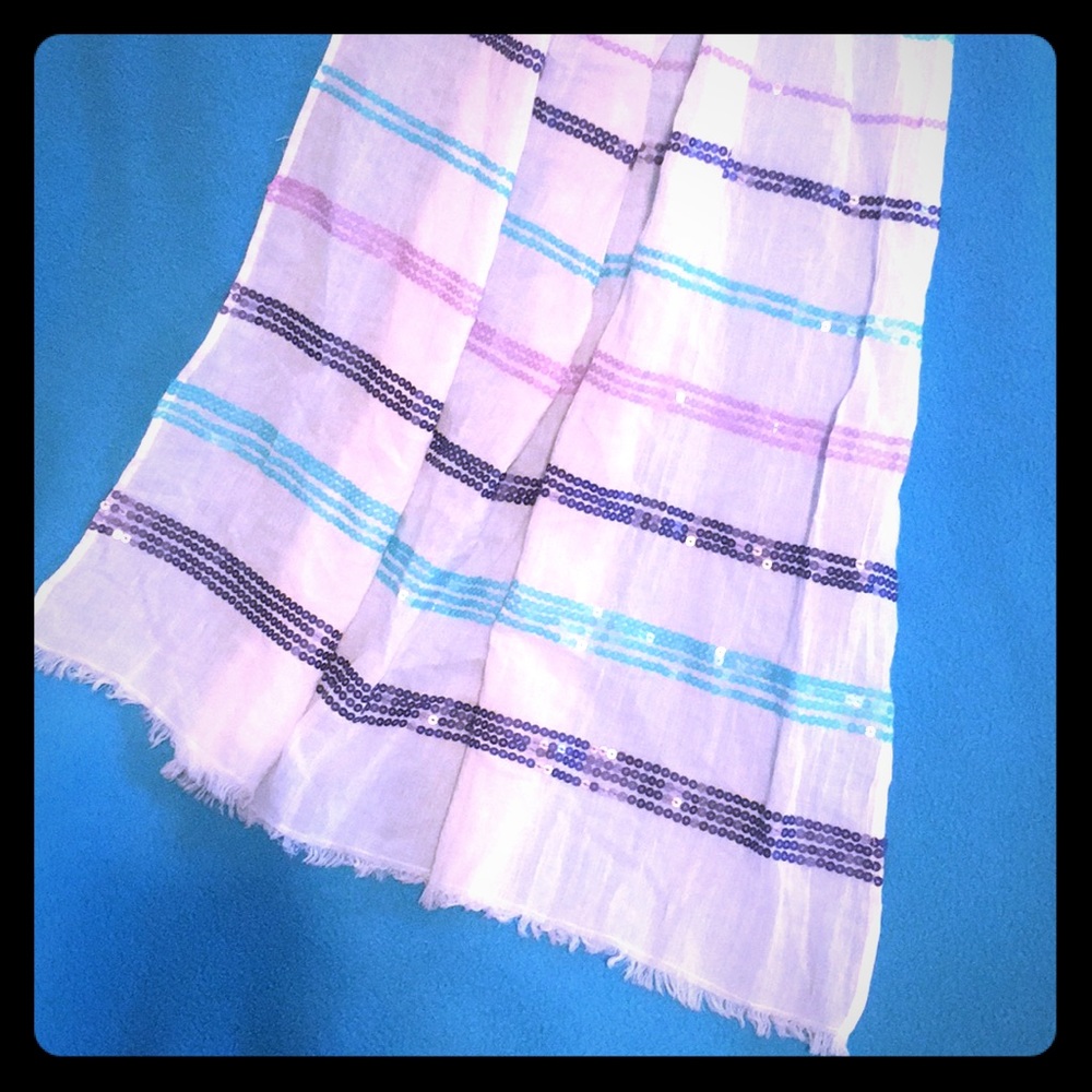 Sparkly, trendy scarf